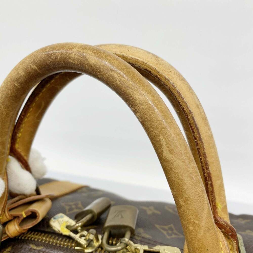 LOUIS VUITTON Brown Monogram Keepall 60 Boston Bag - Picture 12 of 13